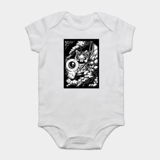 The Tiger's Gift - Black Outlined Version Baby Bodysuit